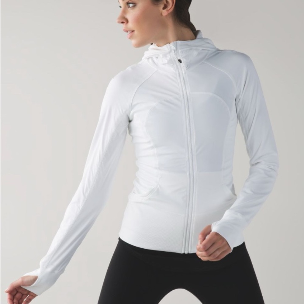 Women's White lululemon In Flux Jacket